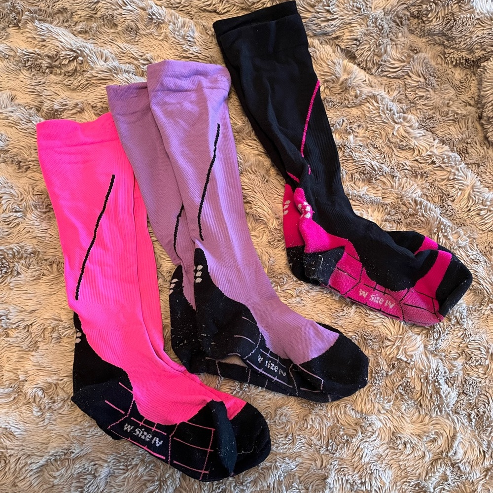 Compression socks stockings -3 pairs